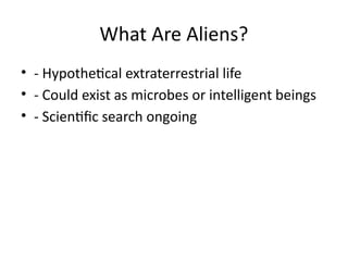 Where do they come from What are aliens.pptx