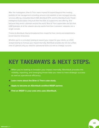Alienvault how to build a security operations center (on a budget ...