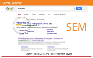 Communica@on	
  
Search	
  Engine	
  Marke@ng	
  (Référencement	
  payant	
  )	
  	
  
 
