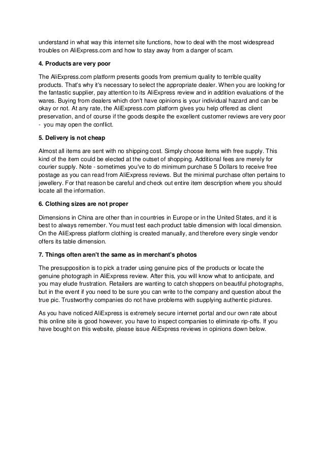 Aliexpress Reviews And Our Aliexpress Review About This Online Site