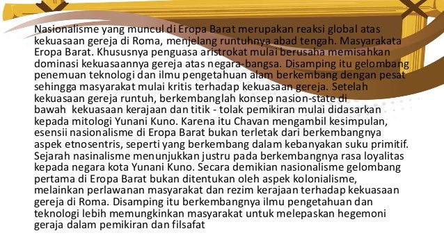 Perkembangan Nasionalisme di Dunia