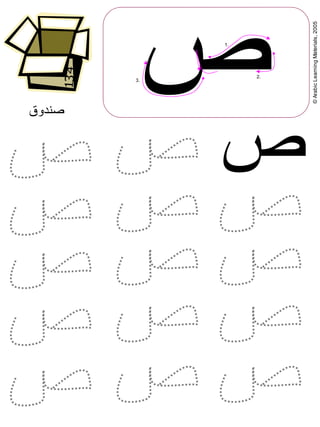 ©ArabicLearningMaterials,2005
‫ص‬
‫ص‬
‫صندوق‬
1.
2.
3.
 