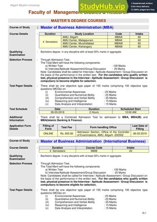 Aligarh Muslim University (AMU) Guide 2019 - 20.Pdf