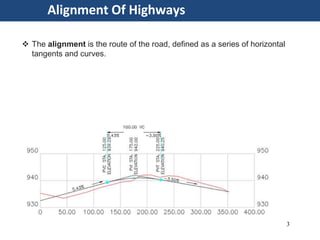 Alighnment & horizontal alignment of highway (transportation ...