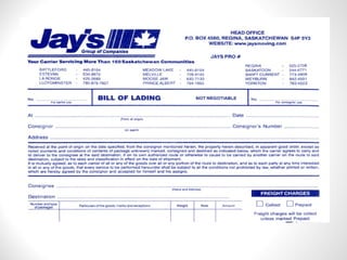 Aligned export documents