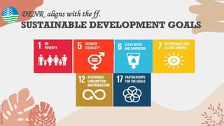 SLIDESMANIA.COM
SLIDESMANIA.COM
DENR aligns with the ff.
SUSTAINABLE DEVELOPMENT GOALS
 