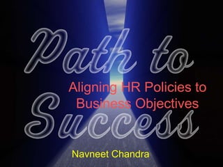 Aligning HR Policies to
Business Objectives
Navneet Chandra
 