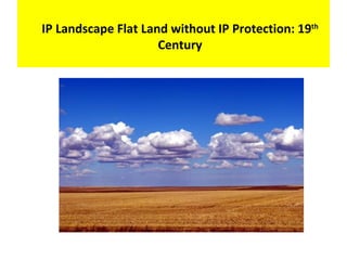 IP Landscape Flat Land without IP Protection: 19th
                     Century
 