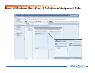 Demo - Business Users Control Definition of Assignment Rules3
 