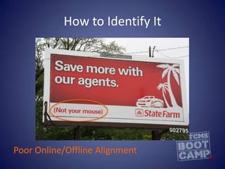 How to Identify ItPoor Online/Offline Alignment