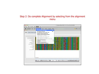 Step 2: Do complete Alignment by selecting from the alignment
menu
 