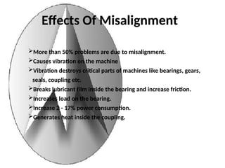 Machine Misalignment Mechanical Alignment of equipments in Industries | PPT