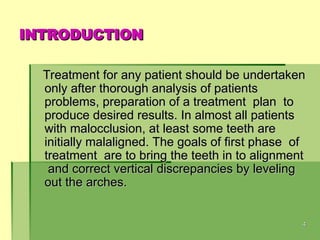 Teeth Leveling ALIGNMENT AND LEVELING in orthodontic tooth movement | PPT