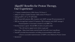 AlignRT Benefits for Protons – Our Experience | PDF