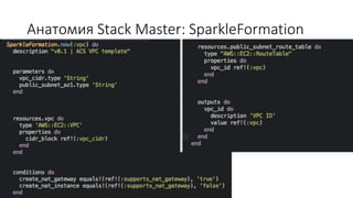 Анатомия Stack Master: SparkleFormation
 