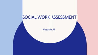 SOCIAL WORK ASSESSMENT
Hasanie Ali
 