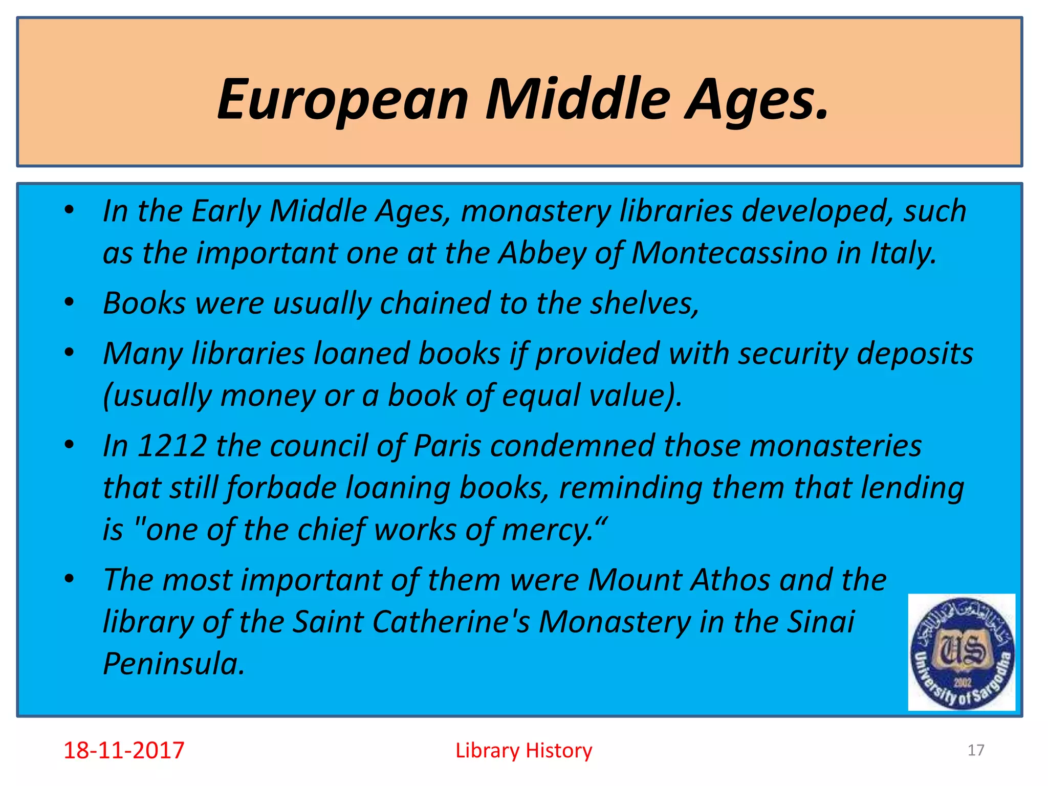 Usually Library what is a library and library history | PPTX