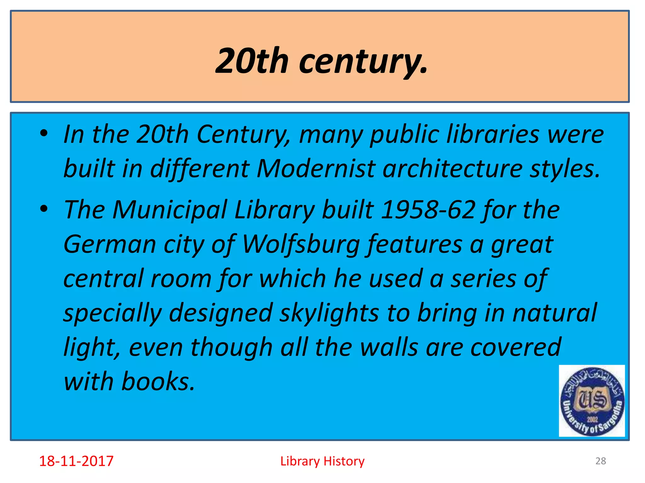 what is a library and library history | PPTX