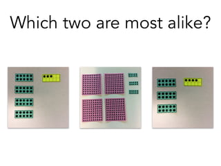 Which two are most alike?
 