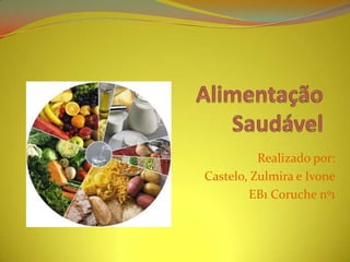 Alimentação Saudável Realizado por: Castelo, Zulmira e Ivone EB1 Coruche nº1 