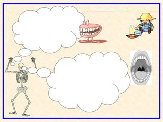 Os dentes e a língua preparam o alimento para a digestão, por meio da mastigação, os dentes reduzem os alimentos em pequenos pedaços, misturando-os à saliva. A língua movimenta o alimento empurrando-o em direção a garganta, para que seja engolido. Na superfície da língua existem dezenas de papilas gustativas, cujas células sensoriais percebem os quatro sabores primários: doce, azedo, salgado e amargo. 
