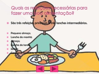 Importância do pequeno almoço.