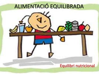 ALIMENTACIÓ EQUILIBRADA Equilibri nutricional 