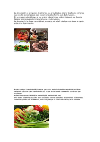 Alimentación saludable