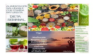 Alimentación saludable: Dieta naturista( 1semana) Por - Crisbet Lara -