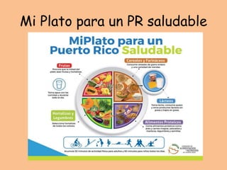 Mi Plato para un PR saludable
 