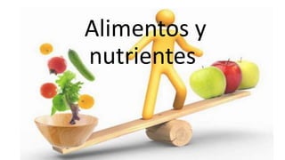 Alimentos y
nutrientes
 