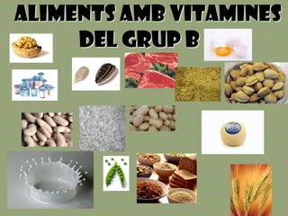 ALIMENTS AMB VITAMINES
     DEL GRUP B
 