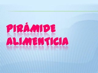 PIRÁMIDE
ALIMENTICIA
 