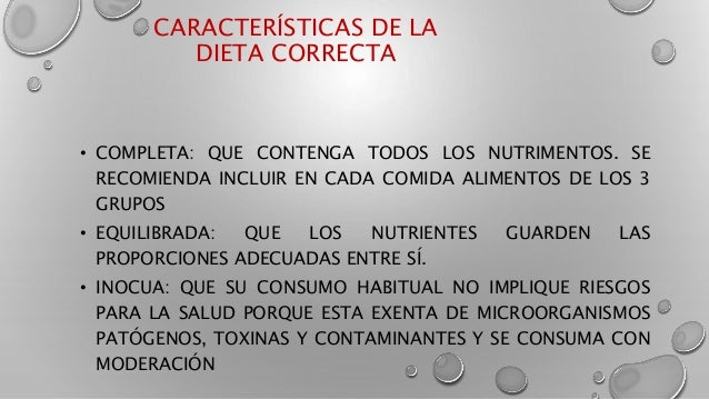 Alimentacion correcta Alimentacion correcta