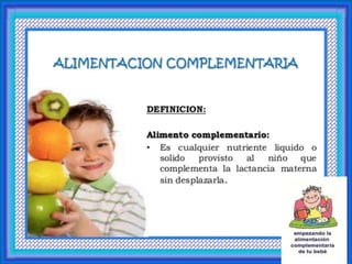 Alimentacion del Niño
