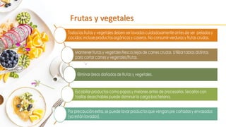 Frutas y vegetales
 