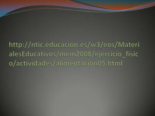 Alimentacion sana e hidratación