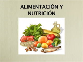 ALIMENTACIÓN Y
NUTRICIÓN
 
