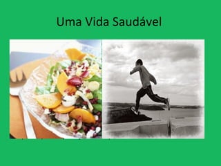 Uma Vida Saudável  O nosso organismo não mudou muito desde os tempos pré-históricos. Em termos de dieta e exercício, a evolução não acompanhou nossos modernos estilos de vida.  Nosso corpo precisa de exercício e uma boa alimentação para permanecer saudável e prevenir doenças.  Evoluímos para nos movimentar, mas a nossa sociedade nos condicionou a ficar parados e se alimentar erroneamente. O exercício e uma óptima nutrição devem ser incorporados à vida quotidiana para que se pareçam completamente naturais. 