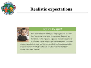 Realistic expectations
 