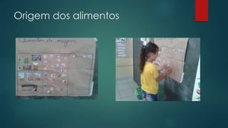 Origem dos alimentos
 