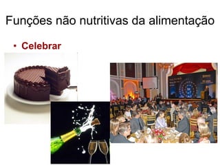Funções não nutritivas da alimentação

 • Celebrar
 
