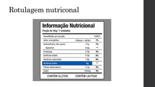 Rotulagem nutriconal
 