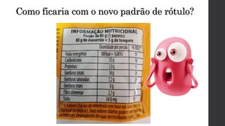 Como ficaria com o novo padrão de rótulo?
 
