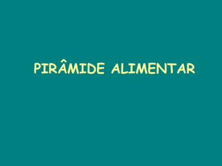 PIRÂMIDE ALIMENTAR 