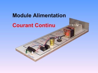 Module Alimentation
Courant Continu
 