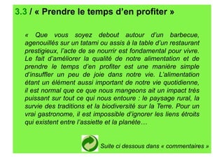 courts circuits : l'Alimentation Responsable (Partie 3)