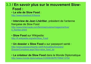 courts circuits : l'Alimentation Responsable (Partie 3)