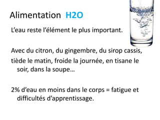 Alimentation
Les épices
Le «sel» de la vie.
Les épices transforment les
aliments, leur goût, leur
digestion, leur effet sur le
corps.
http://www.c-mon-assurance.com/epices-bonnes-pour-
la-sante.html
http://www.plaisirssante.ca/ma-sante/sante/7-epices-
curatives?slide=1
 