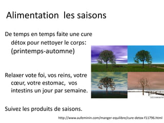Alimentation
Les épices
Carvi, cumin, anis, muscade : avec les produits laitiers
ou pour la digestion
Cannelle : la super pêche le matin
Curry, chili, cayenne : bon pour tout, sans abuser
Clou de girofle, cardamone : à mâcher après le repas
http://www.medisite.fr/aliments-et-vertus-sante-epices-des-fabuleuses.1456.74.html
 